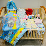 FARETO NEW BORN BABY PREMIUM QUALITY WINTER  AND SEMI WINTER SEASON HOSPITAL ESSENTIALS 73 IN 1 (0-6 MONTHS) _ NURSERY BAG