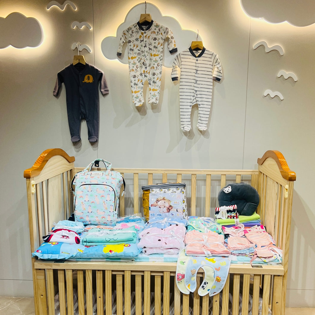 FARETO NEW BORN BABY WINTER  AND SEMI WINTER SEASON HOSPITAL ESSENTIALS 78 IN 1 (0-6 MONTHS)