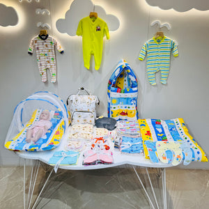 Fareto New Born Baby Summer Essentials 64 in 1 (0-6 Months)