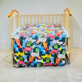 Fareto Baby & Kids Reversible Super Soft Blanket Comforter  (Size:136CM*118CM)(0-8 Years)(Puppy_Comforter )
