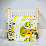 Fareto Baby & Kids Reversible Super Soft Blanket Comforter  (Size:136CM*118CM)(0-8 Years)(Sunflower_Ziraf_Comforter )