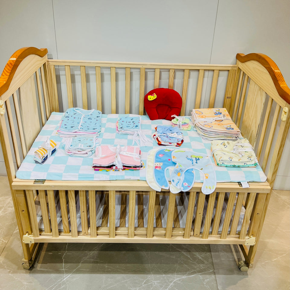 Fareto New Born Baby Summer Essentials 60 in 1 (0-6 Months)