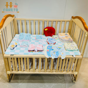 Fareto New Born Baby Summer Essentials 60 in 1 (0-6 Months)(F492)