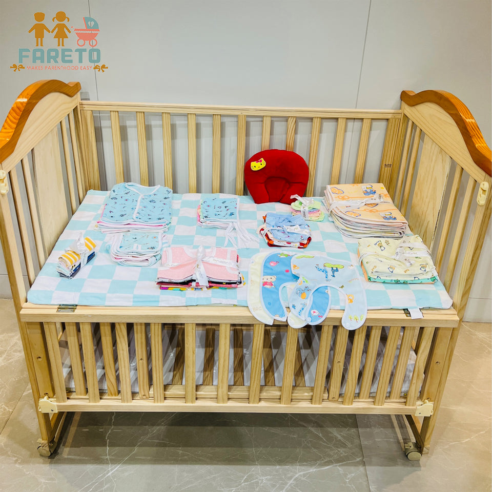 Fareto New Born Baby Summer Essentials 60 in 1 (0-6 Months)(F492)