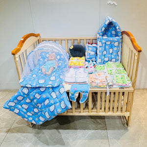Fareto New Born Baby Summer Hospital Essentials 62 in 1 (0-6M)(F525)