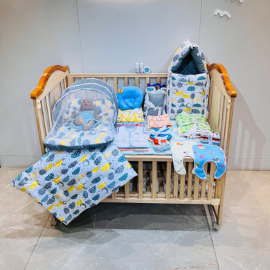 Fareto New Born Baby Summer Hospital Essentials 62 in 1 (0-6M)