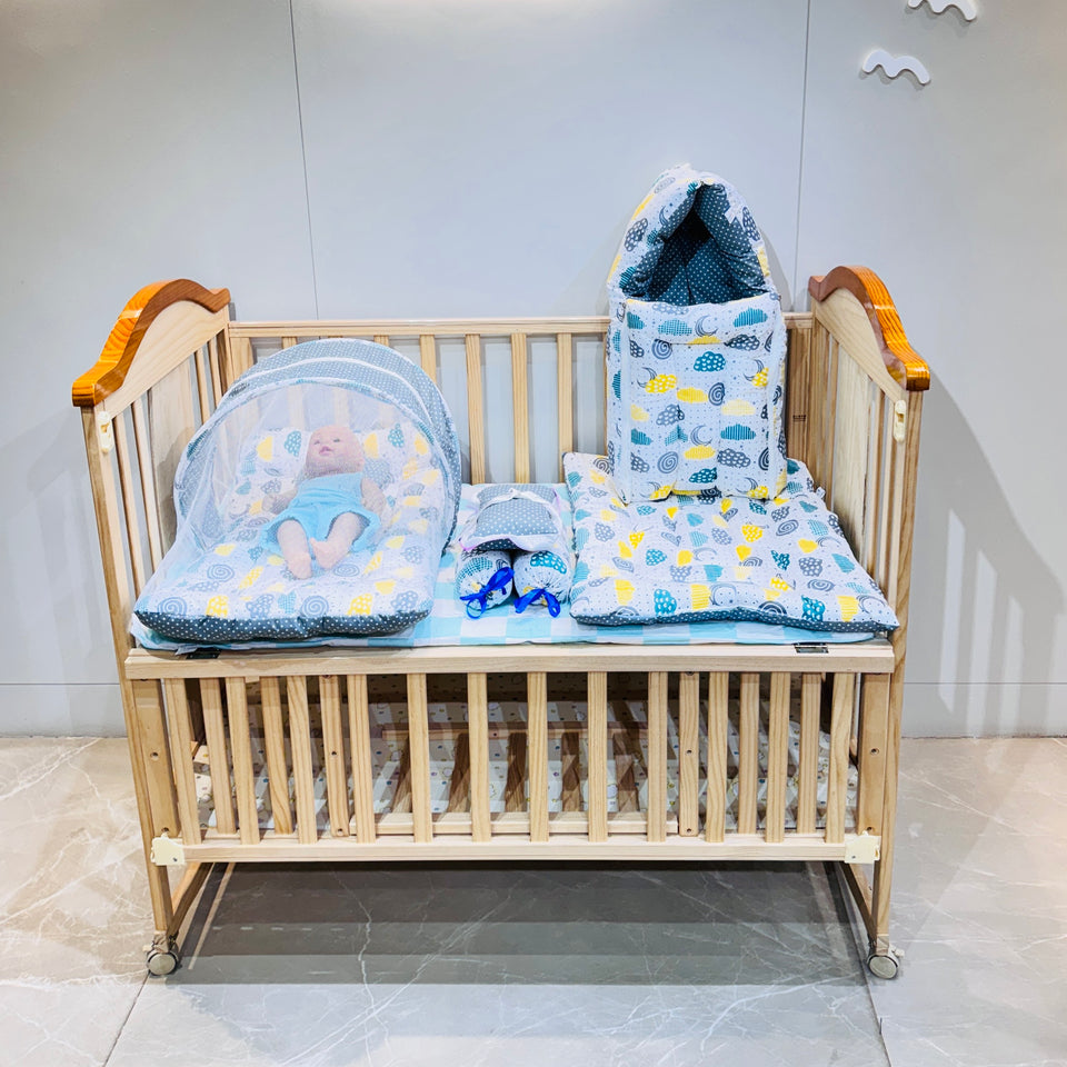 Fareto New Born Baby Summer Hospital Essentials 62 in 1 (0-6M)(F534)
