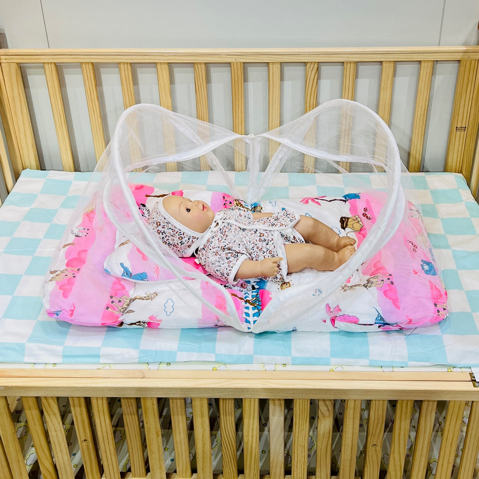 Fareto New Born Baby Mattress with Net & Sleeping Bag(0- 4Months)(ziffi)