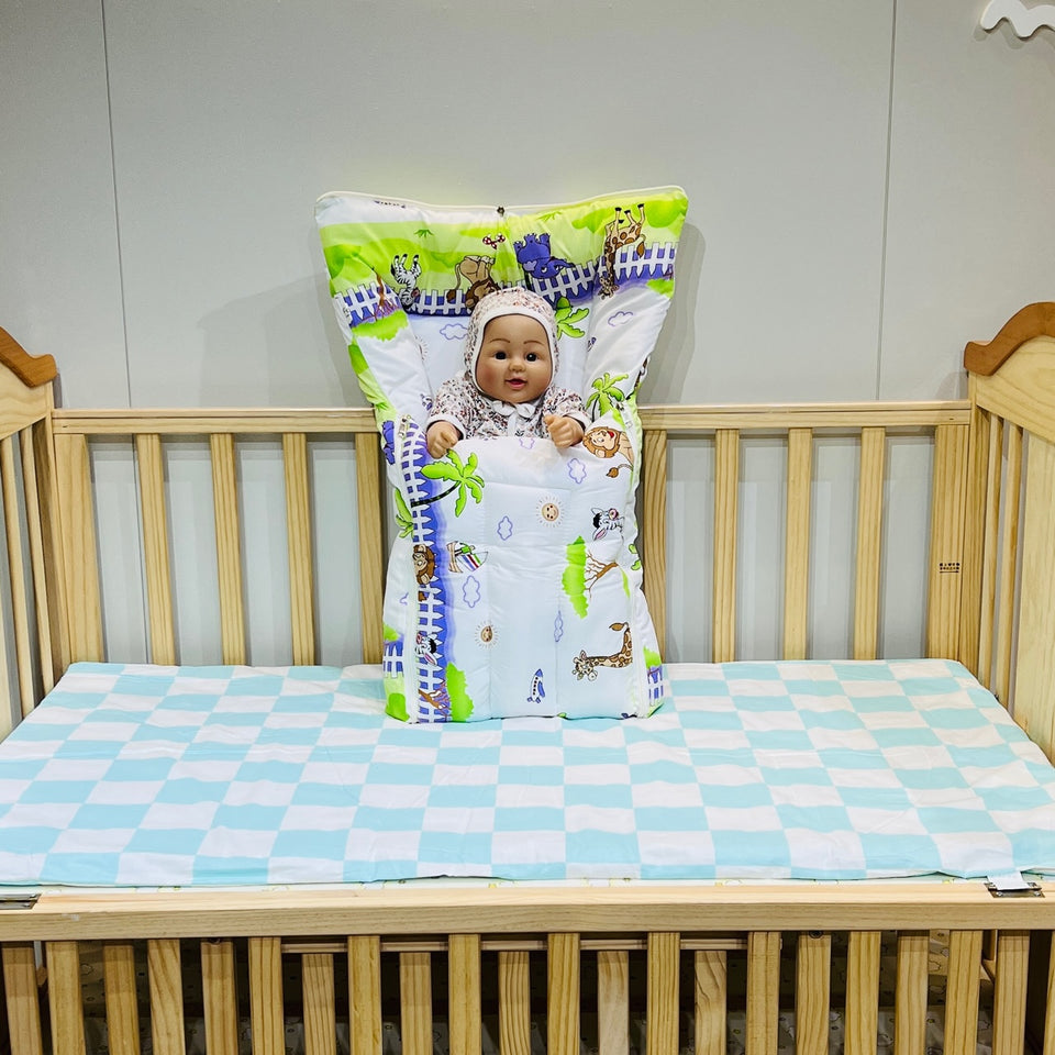 Fareto New Born Baby Mattress with Net & Sleeping Bag(0- 4Months)(ziffi)