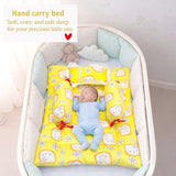 Fareto New Born Baby Combo of Mattress with Net | Sleeping Bag | 4 Pcs Bedding Set | 4 Sheets(0-6 Months)(F44)