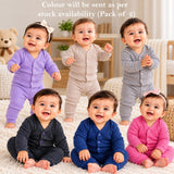 Fareto Baby Premium Winter Thermal Set | Front Open Full Sleeve Shirt & Pant | Soft, Warm & Comfortable | Pack of 2(F811)