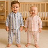 Fareto Baby Cotton Co-Ord Set | Shirt & Pajama for Newborn & Infants | Perfect Gift Set | Pack of 1(F675)