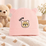 Fareto Baby Cute Bear Ear Baby Cap – Soft Cotton All Season Cap for Newborns & Infants, Pack of 3(F810)