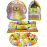 FARETO COMPLETE BEDDING SET ESSENTIALS COMBO FOR BABY (0-6 MONTHS)(New-Star-Blue)