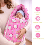 Fareto New Born Baby Combo of Mattress with Net | Sleeping Bag | 4 Pcs Bedding Set | 4 Sheets(0-6 Months)(F44)