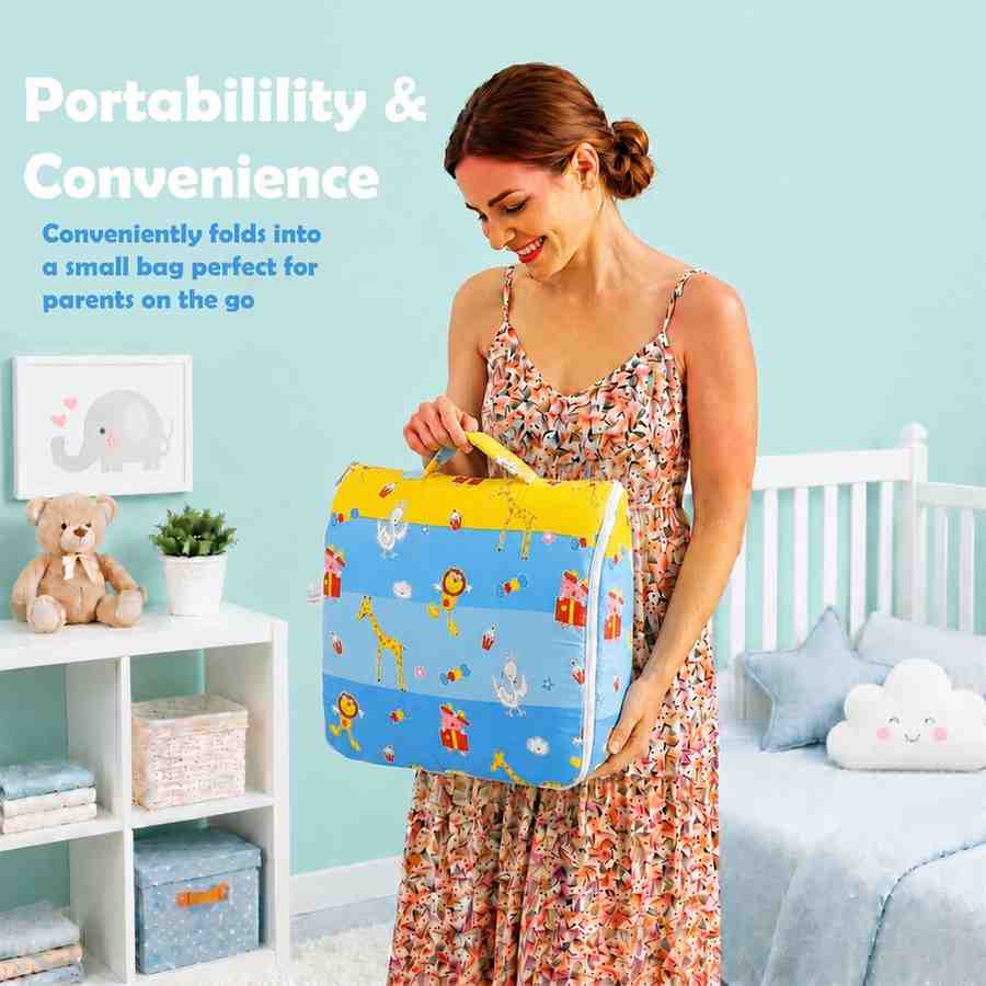 Fareto Baby Travel Friendly for Kids Portable Baby Comfortable Cushioning(0+6 Months)(F344)
