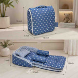 Fareto Baby Travel Friendly for Kids Portable Baby Comfortable Cushioning(0+6 Months)(Grey Crown)(F256)