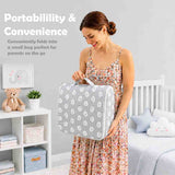 Fareto Baby Travel Friendly for Kids Portable Baby Comfortable Cushioning(0+6 Months)( Grey Ship)(F248)