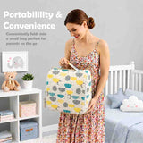 Fareto Baby Travel Friendly for Kids Portable Baby Comfortable Cushioning(0+6 Months)(Spiral cloud Grey)(F305)