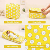 Fareto Baby Travel Friendly for Kids Portable Baby Comfortable Cushioning(0+6 Months)( Yellow Ship)(F266)
