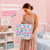 Fareto Baby Travel Friendly for Kids Portable Baby Comfortable Cushioning(0+6 Months)(Spiral cloud Peach)