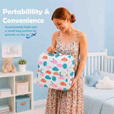 Fareto Baby Travel Friendly for Kids Portable Baby Comfortable Cushioning(0+6 Months)(Sprial cloud Pista green)(F303)