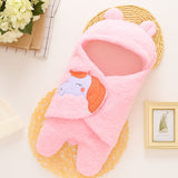 Fareto Hooded Baby sleeping bag | Carry Nest | Bath Robe For Newborns – Super Soft Absorbent Fleece Wrapper ( 0–6 Months)(F643)