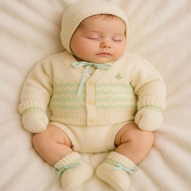 Fareto New Born Baby Sweater Set(Pack of 4) Color As Per The Availability(F189)