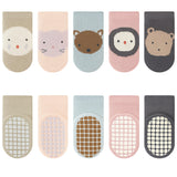 Fareto Baby  Cartoon Socks | Anti-Slip Grip | Soft Cotton | Pack Of 6 Combo | Newborn to 12 Months(F657)