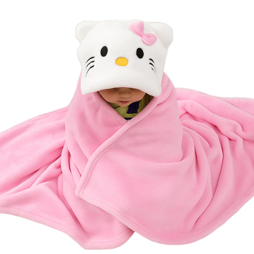 Fareto Super Soft Baby Hooded Towel – Cartoon Animal Design | Cozy, Lightweight & Skin-Friendly Swaddle for Newborns & Kids (Pack of 1)(F620)