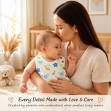 Fareto Newborn Baby Jabla | 100% Muslin Cotton | Sleeveless Front-Open Shirt | Pack of 2 | 0–3 Months(F828)