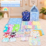 Fareto New Born Baby Premium Quality 54 In 1 Hospital Essentials Combo (0-6 Months)(F66)