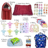 Fareto New Born Baby Premium Summer Essentials 54 In 1 Hospital Combo (0-6 Months)(F81)