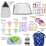 Fareto New Born Baby Premium Summer Essentials 54 In 1 Hospital  Combo (0-6 Months)(F41)