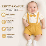 Fareto Cotton Dungaree & T-Shirt Clothing Set for Baby | Party Wear & Casual Dress for Unisex Baby(F314)