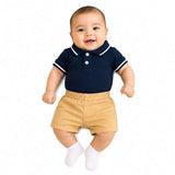 Fareto Cotton T-Shirt With Shorts FormalSet for Baby | Party Wear & Casual Dress for Baby Boys & Baby Girls