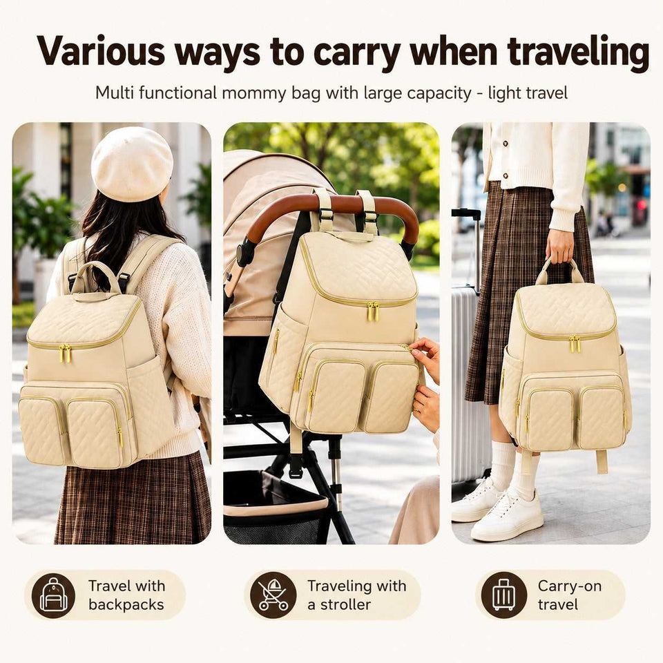 Fareto premium Quality Diaper Bag for Mother, Multipurpose Stylish Diaper Bag (Pack Of 1)(F795)