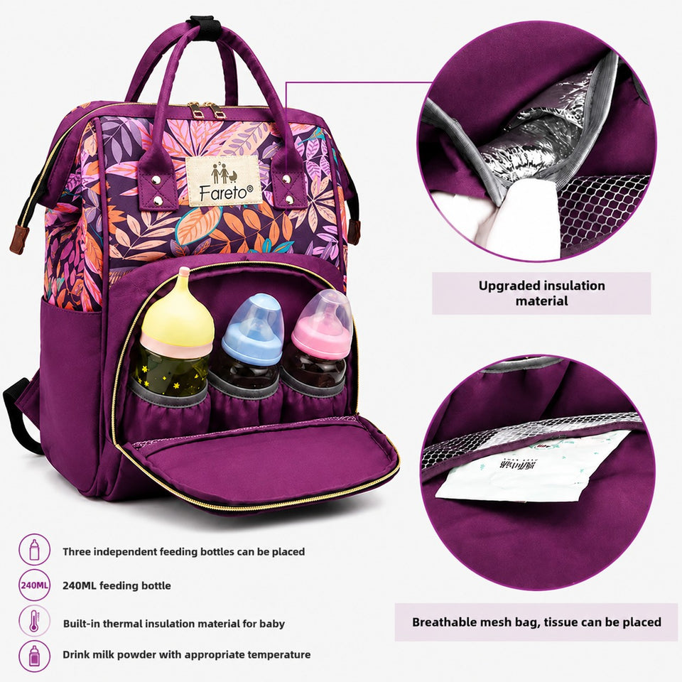 FARETO PREMIUM QUALITY DIAPER BAG FOR MOTHER, MULTIPURPOSE STYLISH DIAPER BAG (PACK OF 1)(F790)