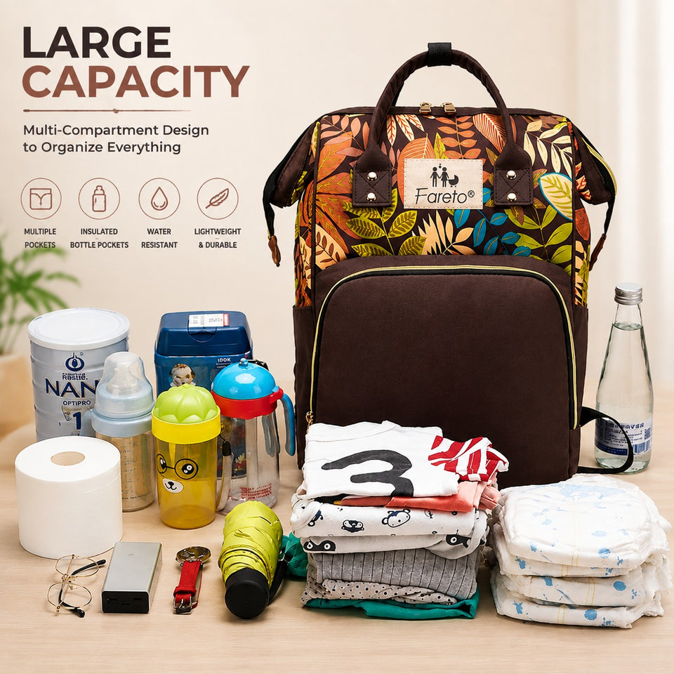 FARETO PREMIUM QUALITY DIAPER BAG FOR MOTHER, MULTIPURPOSE STYLISH DIAPER BAG (PACK OF 1)(F791)