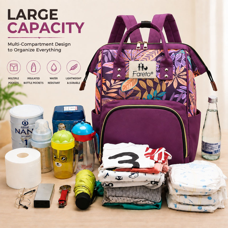 FARETO PREMIUM QUALITY DIAPER BAG FOR MOTHER, MULTIPURPOSE STYLISH DIAPER BAG (PACK OF 1)(F790)