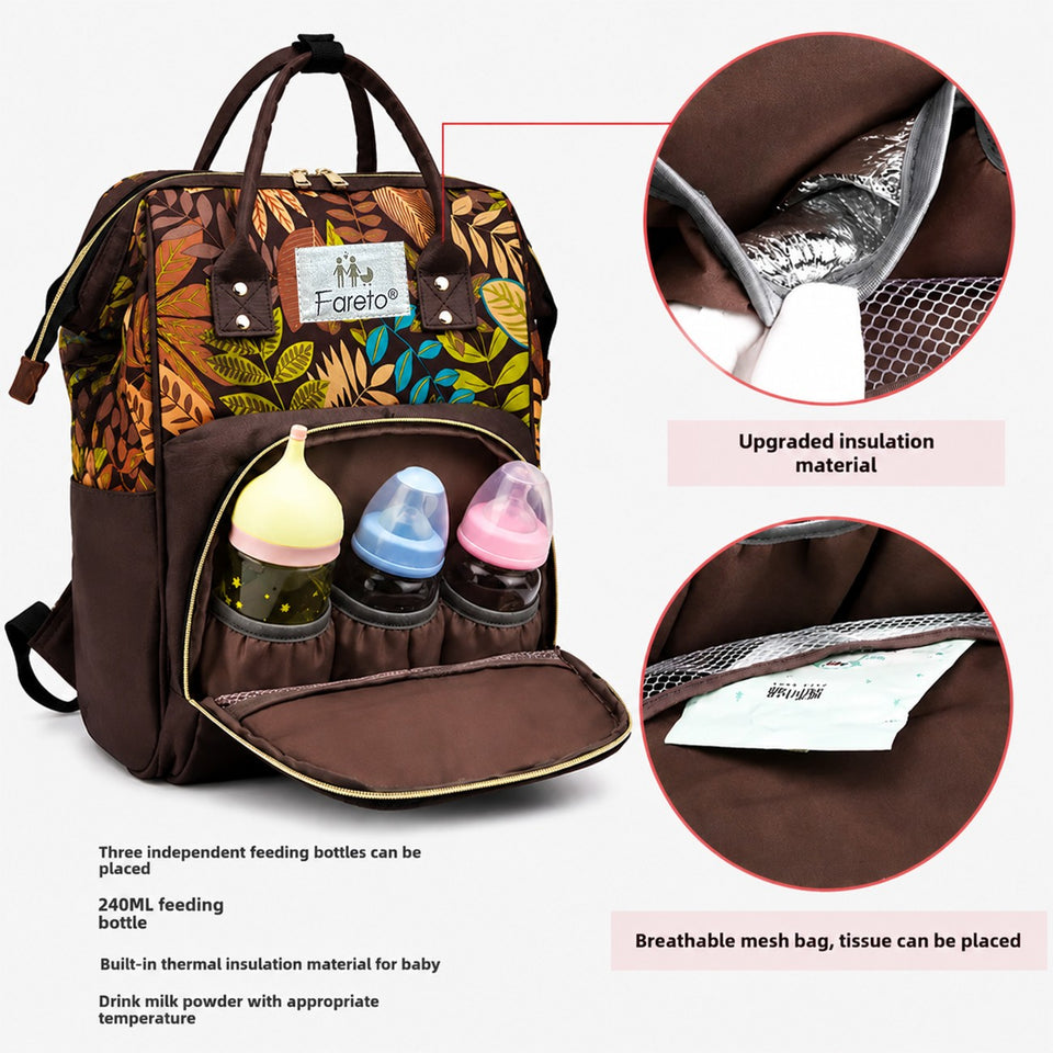 FARETO PREMIUM QUALITY DIAPER BAG FOR MOTHER, MULTIPURPOSE STYLISH DIAPER BAG (PACK OF 1)(F791)