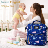 Fareto Multipurpose Stylish Diaper Bag for Mothers | Spacious Baby Care Organizer | Lightweight & Travel-Friendly | Gift For Mothers | Maternity bag for newborn baby (Pack of 1)(F708)