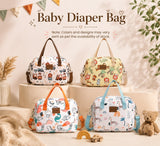 Fareto Diaper Tote Bag for Mothers | Stylish Maternity Travel Bag | Baby Diaper Organizer Handbag, Multipurpose Mommy Bag (Pack of 1)(F579)