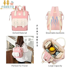 FARETO PREMIUM QUALITY DIAPER BAG FOR MOTHER, MULTIPURPOSE STYLISH DIAPER BAG (PACK OF 1)