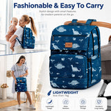 Fareto Premium Diaper Bag with Foldable Baby Bed & Changing Station – Large Capacity Waterproof Travel Backpack with Insulated Pockets & USB Port – Portable Maternity Bag for Moms & Dads(F796)