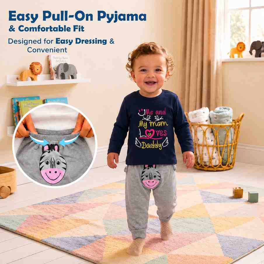 Fareto New Born Baby Daily Wear T-shirts Pyjama Sets (Pack of 5 )(F262)