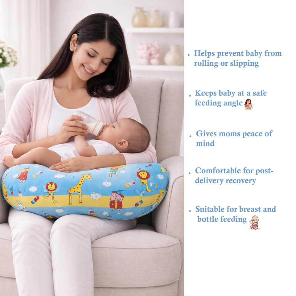 Fareto Baby bedding Essentials 1 Nest | 1 Mattress with net | 1 Carry bed | 1 Bolster set | 1 Carry bag | 1 Portable bed | 1 Feeding pillow | 1 Blanket (0-6M)(F498)