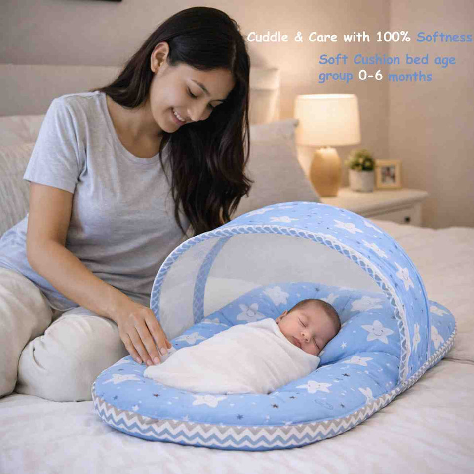 FARETO NEW BORN BABY PREMIUM QUALITY MONSOON AND SEMI WINTER SEASON  HOSPITAL ESSENTIALS 73 IN 1 (0-6 MONTHS) _ NURSERY BAG(F439)
