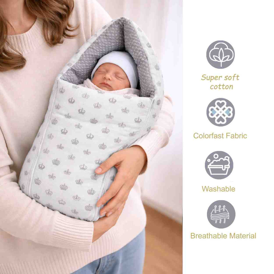 Fareto Baby bedding Essentials 1 Nest | 1 Mattress with net | 1 Carry bed | 1 Bolster set | 1 Carry bag | 1 Portable bed | 1 Feeding pillow | 1 Blanket (0-6M)(F583)