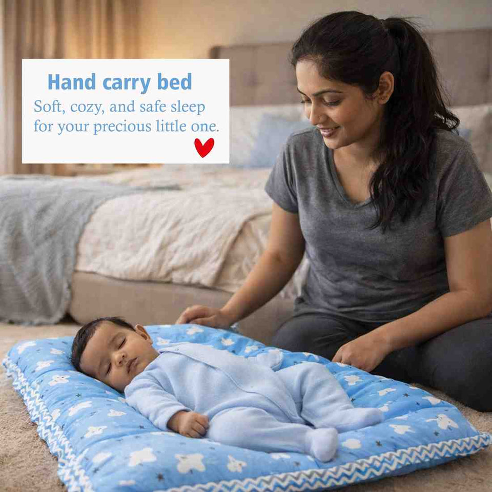 FARETO NEW BORN BABY PREMIUM QUALITY MONSOON AND SEMI WINTER SEASON  HOSPITAL ESSENTIALS 73 IN 1 (0-6 MONTHS) _ NURSERY BAG(F439)